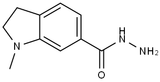 1-methylindoline-6-carbohydrazide Structure