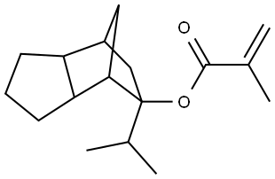 2-Propenoic acid, 2-methyl-, octahydro-5-(1-methylethyl)-4,7-methano-1H-inden-5-yl ester Structure