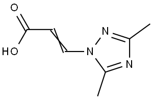 (E)-3-(3,5-Dimethyl-1H-1,2,4-triazol-1-yl)acrylic acid Structure