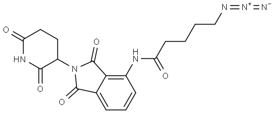 5-azido-N-[2-(2,6-dioxo-3-piperidyl)-1,3-dioxo-isoindolin-4-yl]pentanamide Structure