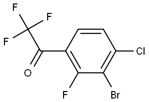 1-(3-Bromo-4-chloro-2-fluorophenyl)-2,2,2-trifluoroethanone Structure