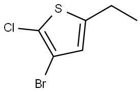 3-bromo-2-chloro-5-ethylthiophene Structure