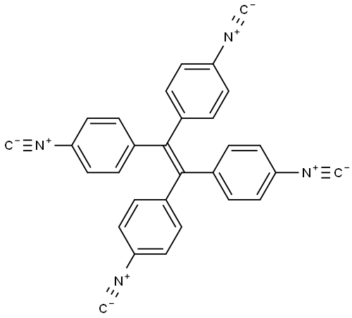 1,1,2,2-tetrakis(4-isocyanophenyl)ethene Structure