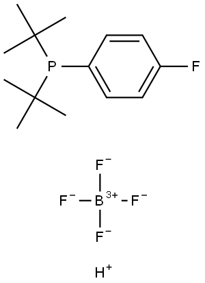 Phosphine, bis(1,1-dimethylethyl)(4-fluorophenyl)-, tetrafluoroborate(1-) (1:1) Structure