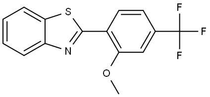 2-[2-Methoxy-4-(trifluoromethyl)phenyl]benzothiazole Structure