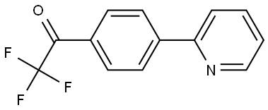2,2,2-trifluoro-1-(4-(pyridin-2-yl)phenyl)ethanone Structure