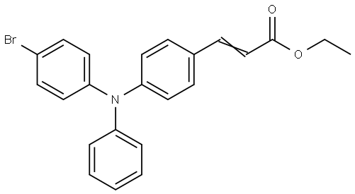 2-Propenoic acid, 3-[4-[(4-bromophenyl)phenylamino]phenyl]-, ethyl ester Structure