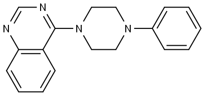 4-(4-Phenylpiperazin-1-yl)quinazolineê Structure