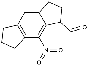 8-Nitro-1,2,3,5,6,7-hexahydro-s-indacene-1-carbaldehyde Structure