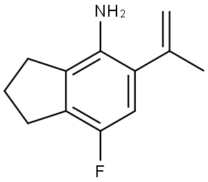 7-Fluoro-2,3-dihydro-5-(1-methylethenyl)-1H-inden-4-amine Structure