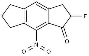 2-Fluoro-8-nitro-3,5,6,7-tetrahydro-s-indacen-1(2H)-one Structure