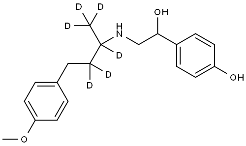 O-methyl Ractopamine-D6 Structure