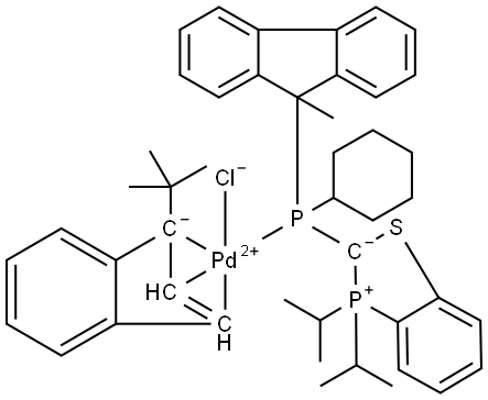 C46H55ClP2PdS Structure