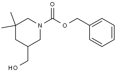 benzyl 5-(hydroxymethyl)-3,3-dimethylpiperidine-1-carboxylate Structure