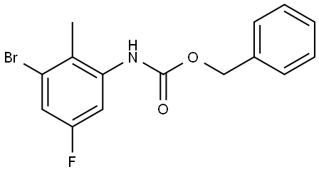 benzyl (3-bromo-5-fluoro-2-methylphenyl)carbamate Structure