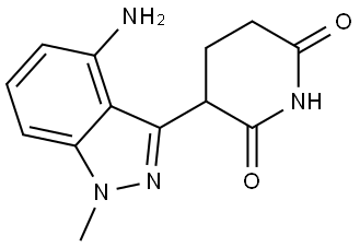 3-(4-amino-1-methylindazol-3-yl)piperidine-2,6-dione Structure