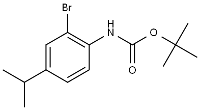 tert-butyl (2-bromo-4-isopropylphenyl)carbamate Structure