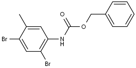 benzyl (2,4-dibromo-5-methylphenyl)carbamate Structure