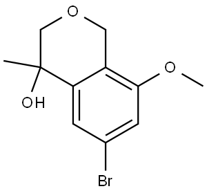 6-bromo-8-methoxy-4-methylisochroman-4-ol Structure