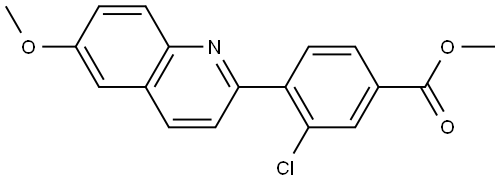 methyl 3-chloro-4-(6-methoxyquinolin-2-yl)benzoate Structure