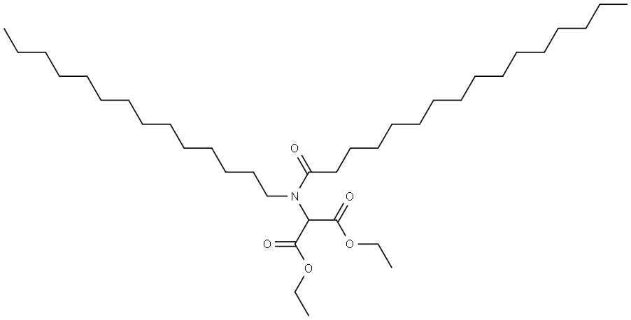 diethyl 2-(N-tetradecylpalmitamido)malonate Structure