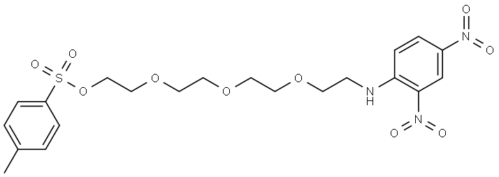 2-[2-(2-{2-[(2,4-dinitrophenyl)amino]ethoxy}ethoxy)ethoxy]ethyl 4-methylbenzene-1-sulfonate Structure