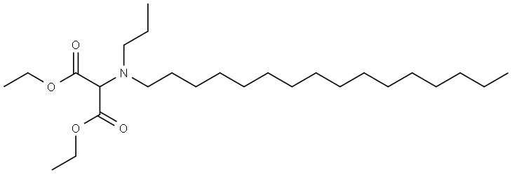 diethyl 2-(hexadecyl(propyl)amino)malonate Structure