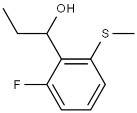 1-(2-fluoro-6-(methylthio)phenyl)propan-1-ol Structure