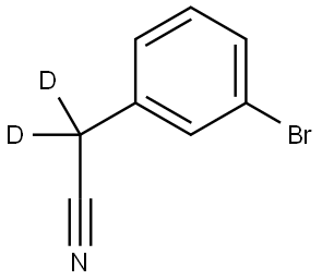 2-(3-bromophenyl)acetonitrile-d2 Structure