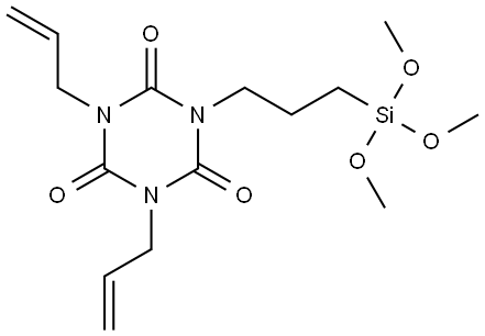 1,3,5-Triazine-2,4,6(1H,3H,5H)-trione, 1,3-di-2-propen-1-yl-5-[3-(trimethoxysilyl)propyl]- Structure