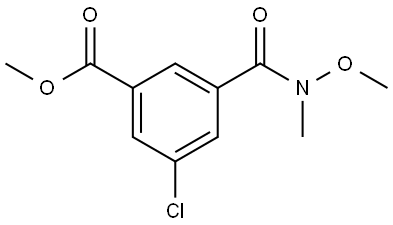 Methyl 3-chloro-5-[(methoxymethylamino)carbonyl]benzoate Structure