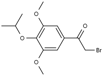 2-Bromo-1-(4-isopropoxy-3,5-dimethoxyphenyl)ethan-1-one Structure