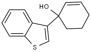 1-(benzo[b]thiophen-3-yl)cyclohex-2-enol Structure