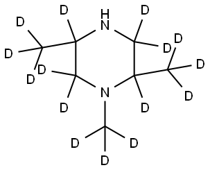 1,2,5-tris(methyl-d3)piperazine-2,3,3,5,6,6-d6 Structure