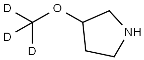 3-(methoxy-d3)pyrrolidine Structure