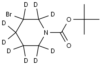 tert-butyl 3-bromopiperidine-1-carboxylate-2,2,3,4,4,5,5,6,6-d9 Structure