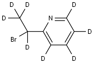 2-(1-bromoethyl-1,2,2,2-d4)pyridine-3,4,5,6-d4 Structure