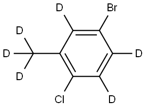 4-bromo-1-chloro-2-(methyl-d3)benzene-3,5,6-d3 Structure