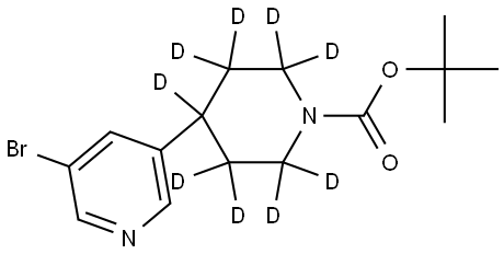 tert-butyl 4-(5-bromopyridin-3-yl)piperidine-1-carboxylate-2,2,3,3,4,5,5,6,6-d9 Structure