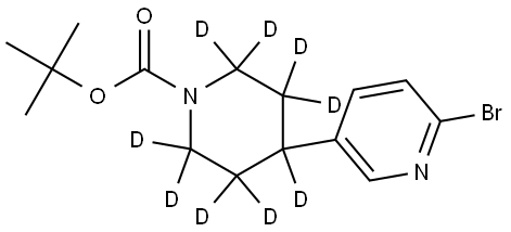 tert-butyl 4-(6-bromopyridin-3-yl)piperidine-1-carboxylate-2,2,3,3,4,5,5,6,6-d9 구조식 이미지