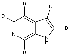 1H-pyrrolo[2,3-c]pyridine-2,3,4,5,7-d5 Structure
