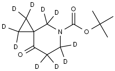 tert-butyl 8-oxo-5-azaspiro[2.5]octane-5-carboxylate-1,1,2,2,4,4,6,6,7,7-d10 구조식 이미지