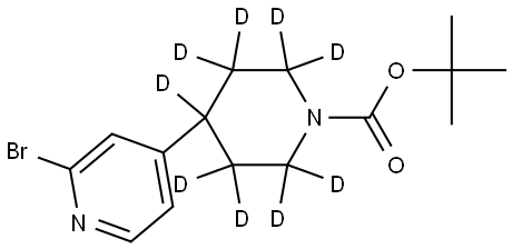tert-butyl 4-(2-bromopyridin-4-yl)piperidine-1-carboxylate-2,2,3,3,4,5,5,6,6-d9 구조식 이미지
