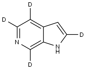 1H-pyrrolo[2,3-c]pyridine-2,4,5,7-d4 Structure