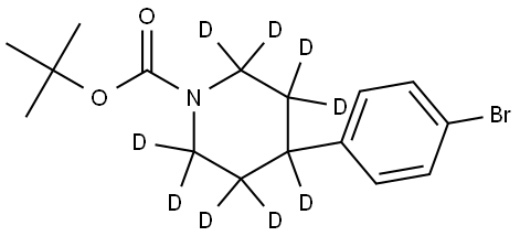 tert-butyl 4-(4-bromophenyl)piperidine-1-carboxylate-2,2,3,3,4,5,5,6,6-d9 Structure