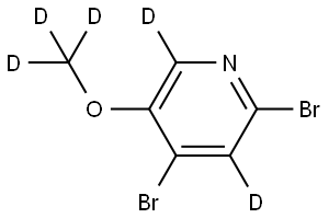 2,4-dibromo-5-(methoxy-d3)pyridine-3,6-d2 Structure