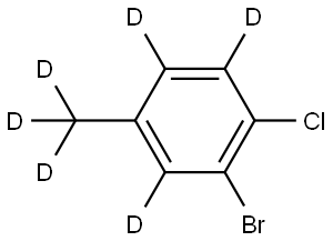 2-bromo-1-chloro-4-(methyl-d3)benzene-3,5,6-d3 Structure