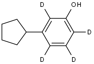 3-cyclopentylphen-2,4,5,6-d4-ol 구조식 이미지