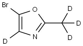 5-bromo-2-(methyl-d3)oxazole-4-d Structure