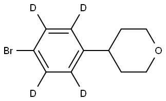 4-(4-bromophenyl-2,3,5,6-d4)tetrahydro-2H-pyran Structure